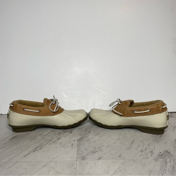 New! Sperry Salt Water One Eye Neutral Duck Shoe Bootie 7 1/2 - Picture 5 of 14